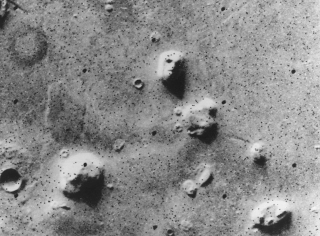 The supposed “face on Mars” (top)